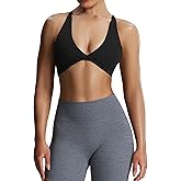 Aoxjox Women's Workout Sports Bras Fitness Metamorph Sienna Twist Bra Yoga Crop Tank
