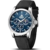Mens Watches Leather Watch Analog Quartz Business Dress Wrist Watch for Men | Men's Watches,Luminous,30M Waterproof,Luxury, Fashion, Casual, Leather Band,Gifts for Husband/Father/Anniversary /Birthday