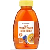 Amazon Grocery, Raw Wildflower Pure Honey, 16 Oz