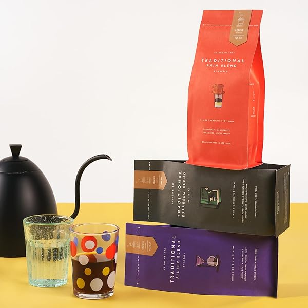 TRADITIONAL ESPRESSO BLEND – VIETNAMESE PRE-GROUND COFFEE (8.8 OZ / 250G, TRADITIONAL ESPRESSO)