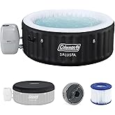 Coleman Miami 2 to 4 Person Inflatable Hot Tub, Round Energy-Efficient Portable Outdoor Spa with 120 AirJets, 71" x 26"