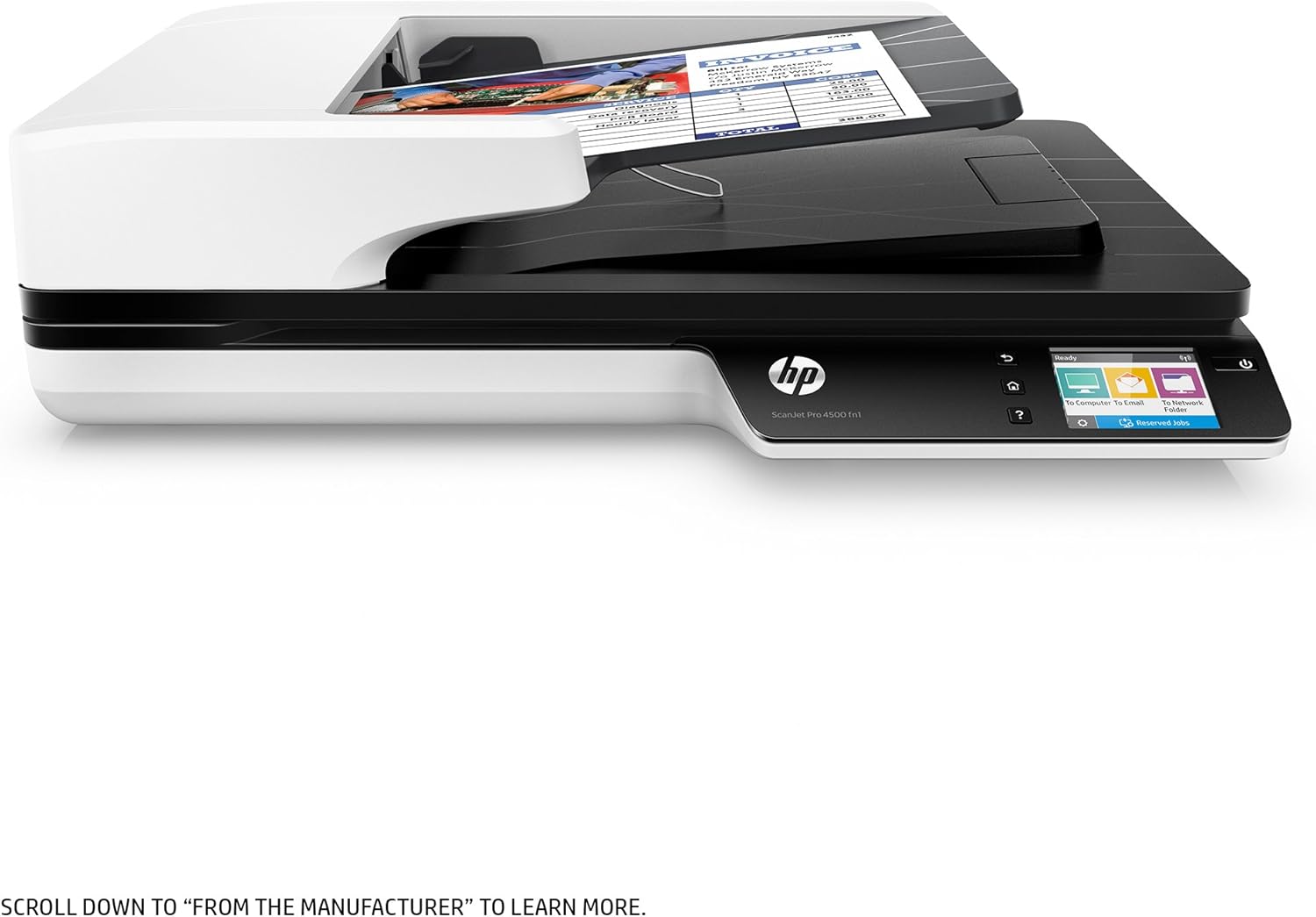 HP ScanJet Pro 4500 fn1 Network OCR Scanner: Office Products