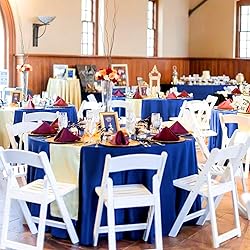 Pesonlook 12 Pack Round Tablecloth 90inch-Royal