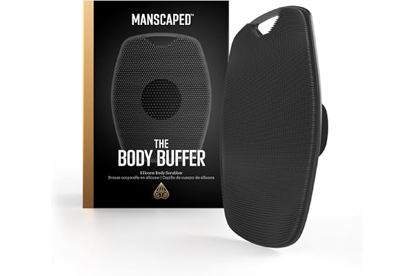 MANSCAPED® The Body Buffer Premium Silicone Scrubber for Nourishing, Cleaning & Exfoliating Your Skin - Lather Boosting Brist