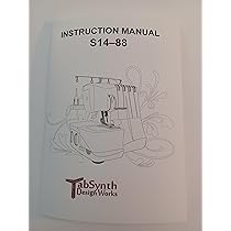 Instruction Manual For S14-88 Serger (repr Machine SINGER