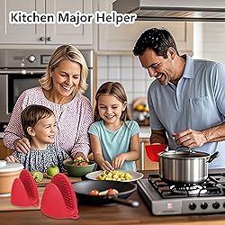 ChufanMomsil 3 Pairs Silicone Oven Mitts Sets Pot