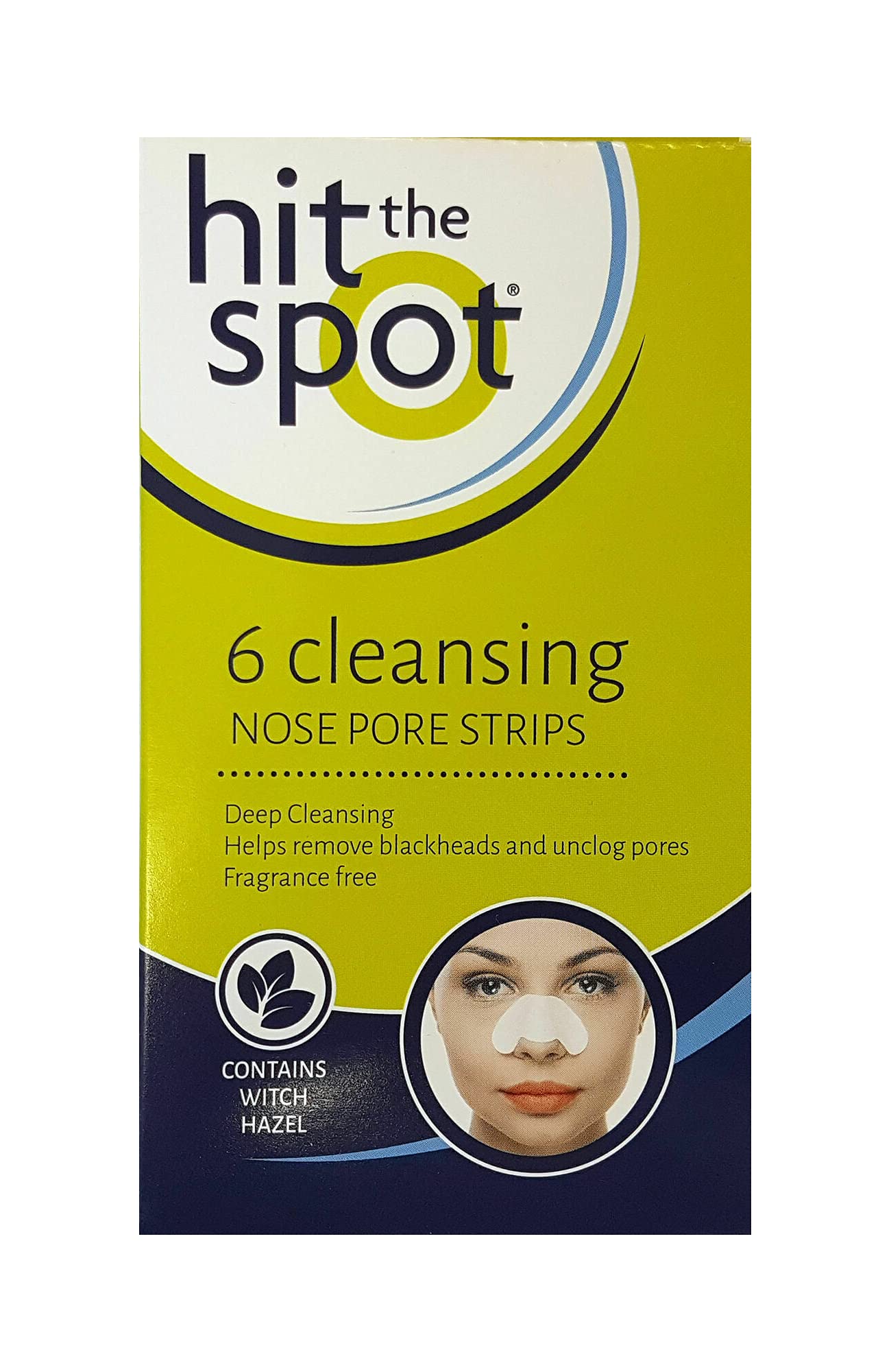 Hit The Spot Cleansing Chin & Forehead Pore Strips with Witch Hazel, 6 Count