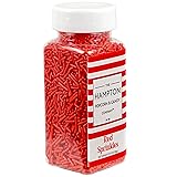 Red Sprinkles Jimmies 3.17 oz, Sprinkles For Cake