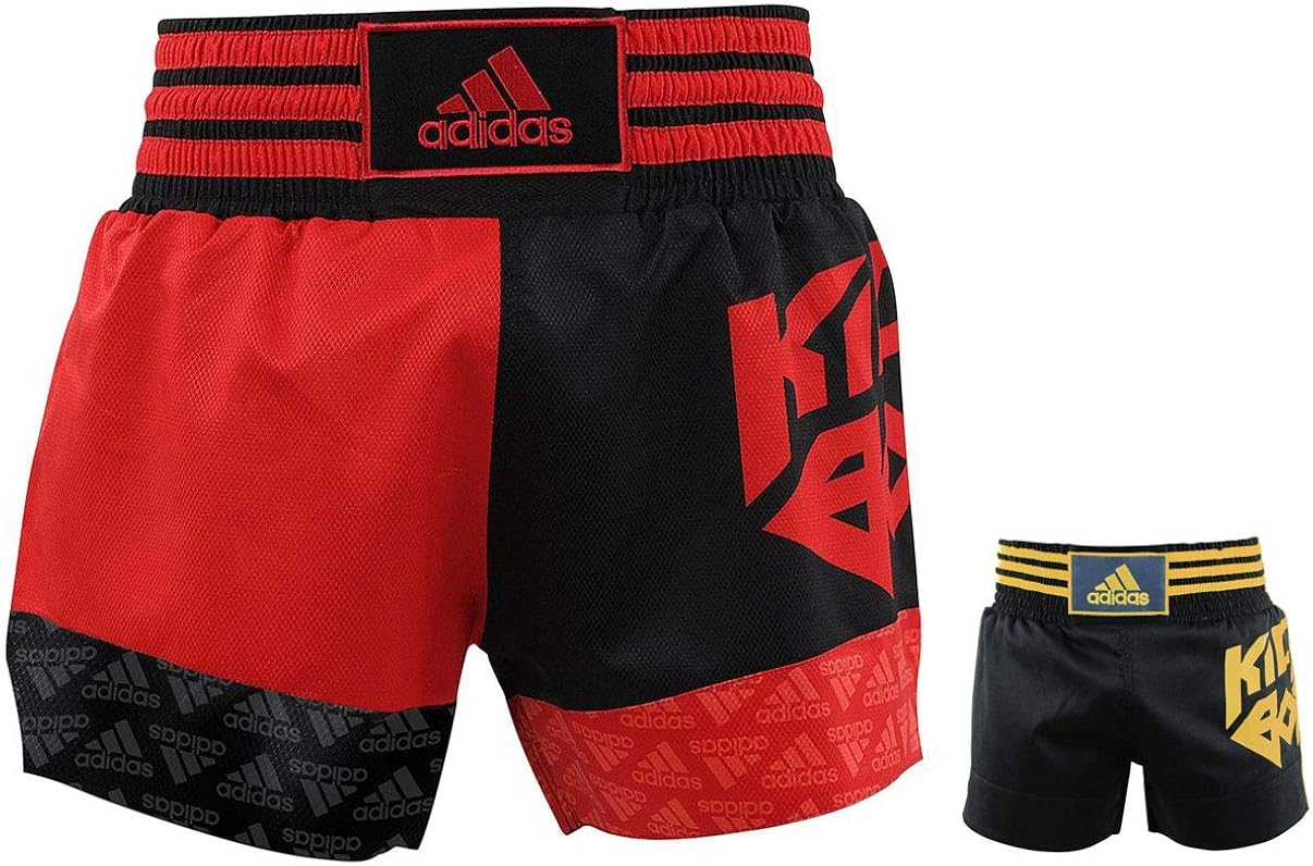 adidas Kick Boxing Shorts ADISKB02, Black/Red, XL Amazon.co.uk