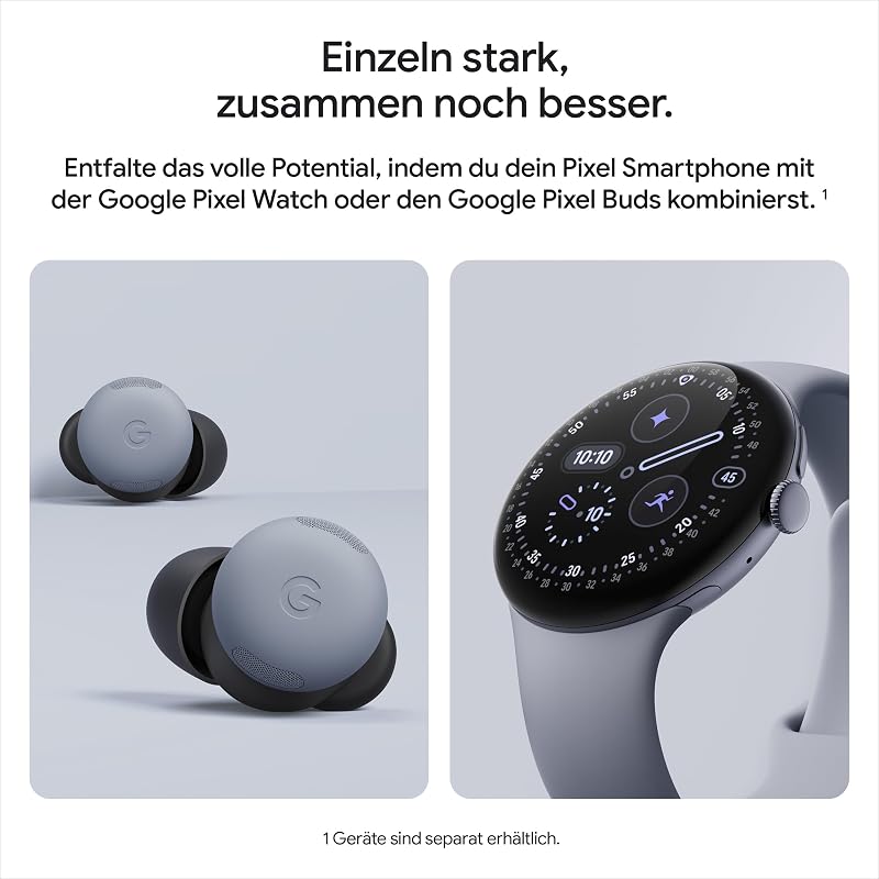 Pixel 10 – Android-Smartphone ohne SIM-Lock, mit Gemini, innovativer Dreifach-Rückkamera, mehr als 24 Stunden Akkulaufzeit und 6,3 Zoll großem Actua-Display – Obsidian, 128GB