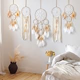 LOMOHOO Dream Catcher Set of 5 Boho Macrame Wall Hangings - Moon & Sun view 8