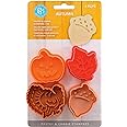 R & M International 492 Pastry/Cookie/Fondant Stamper, 2-Inch, Thanksgiving - Turkey, Acorn, Pumpkin, Oak Leaf