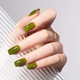 MAYCHAO Jelly Gel Nail Polish 15ML Green Soak Off UV LED Translucent view 3