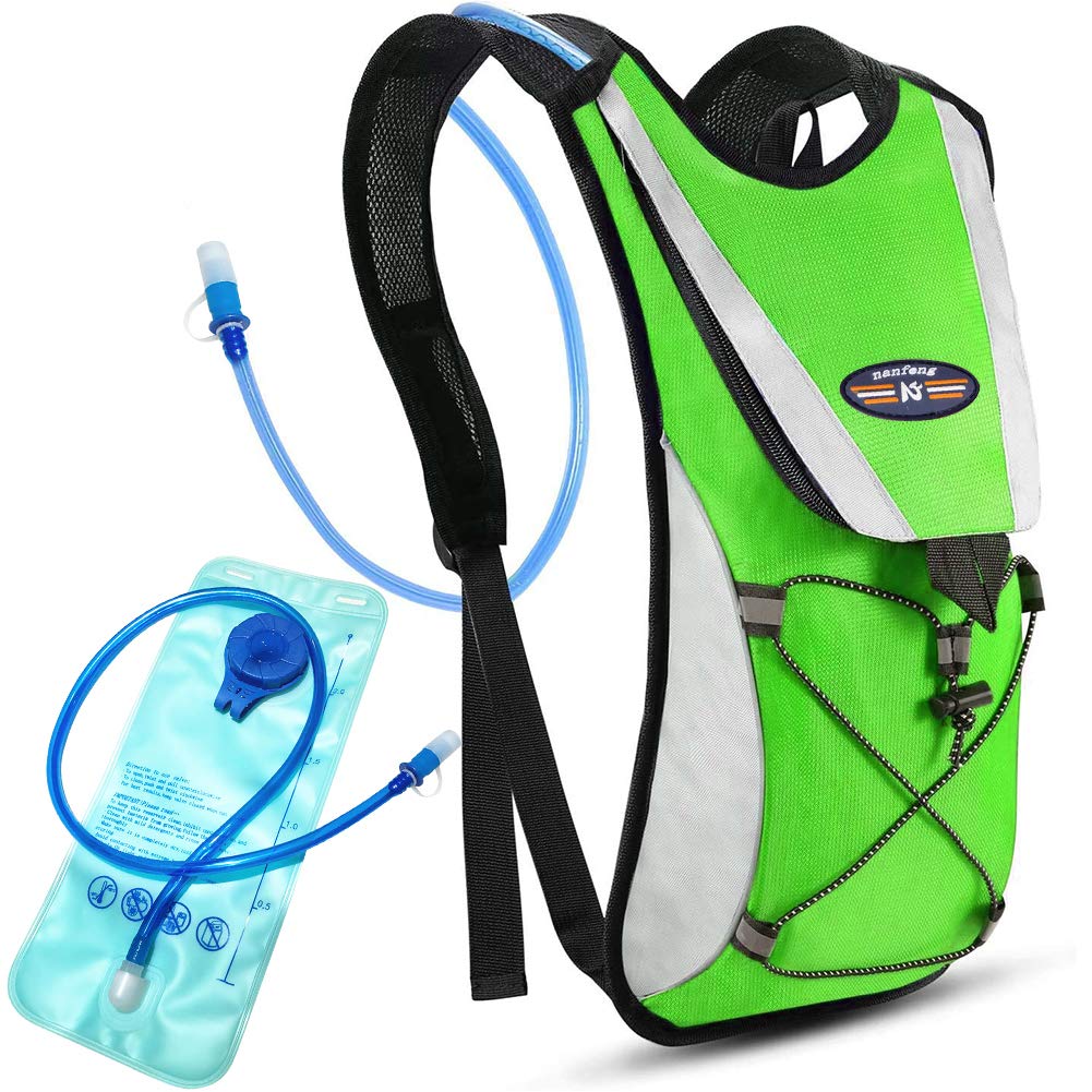 Tyuodna Hydration Backpack with Bladder, 5L Hydration Pack Lightweight Hiking Backpack Hydration Vest Bag Pack, for Outdoor Cycling Running Climbing Hiking Camping (Green)