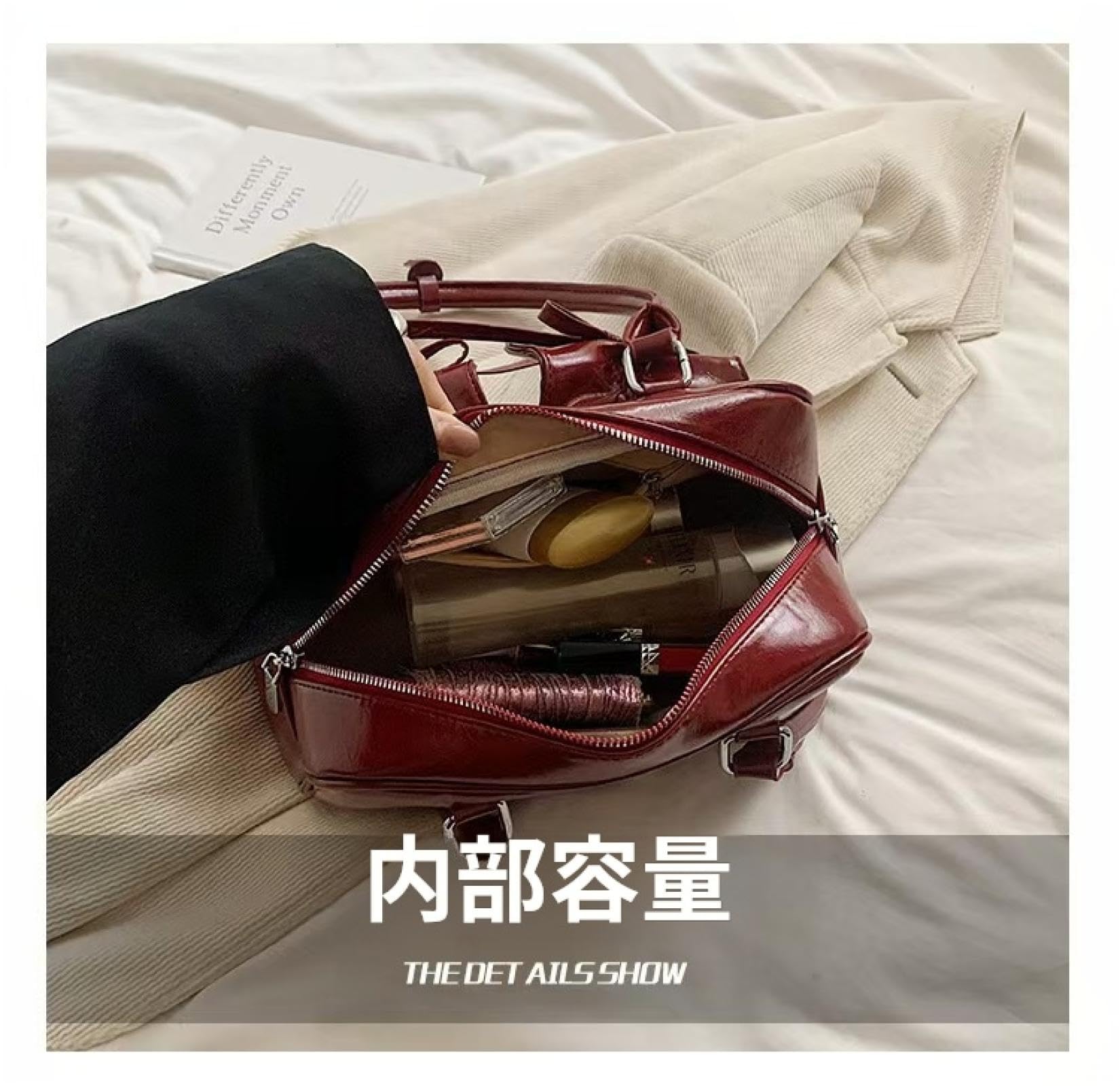 Y2K Women's Handbag, PU Leather, Bowknot, Cute, Shoulder Bag, Handbag, Lightweight, Stylish, Black