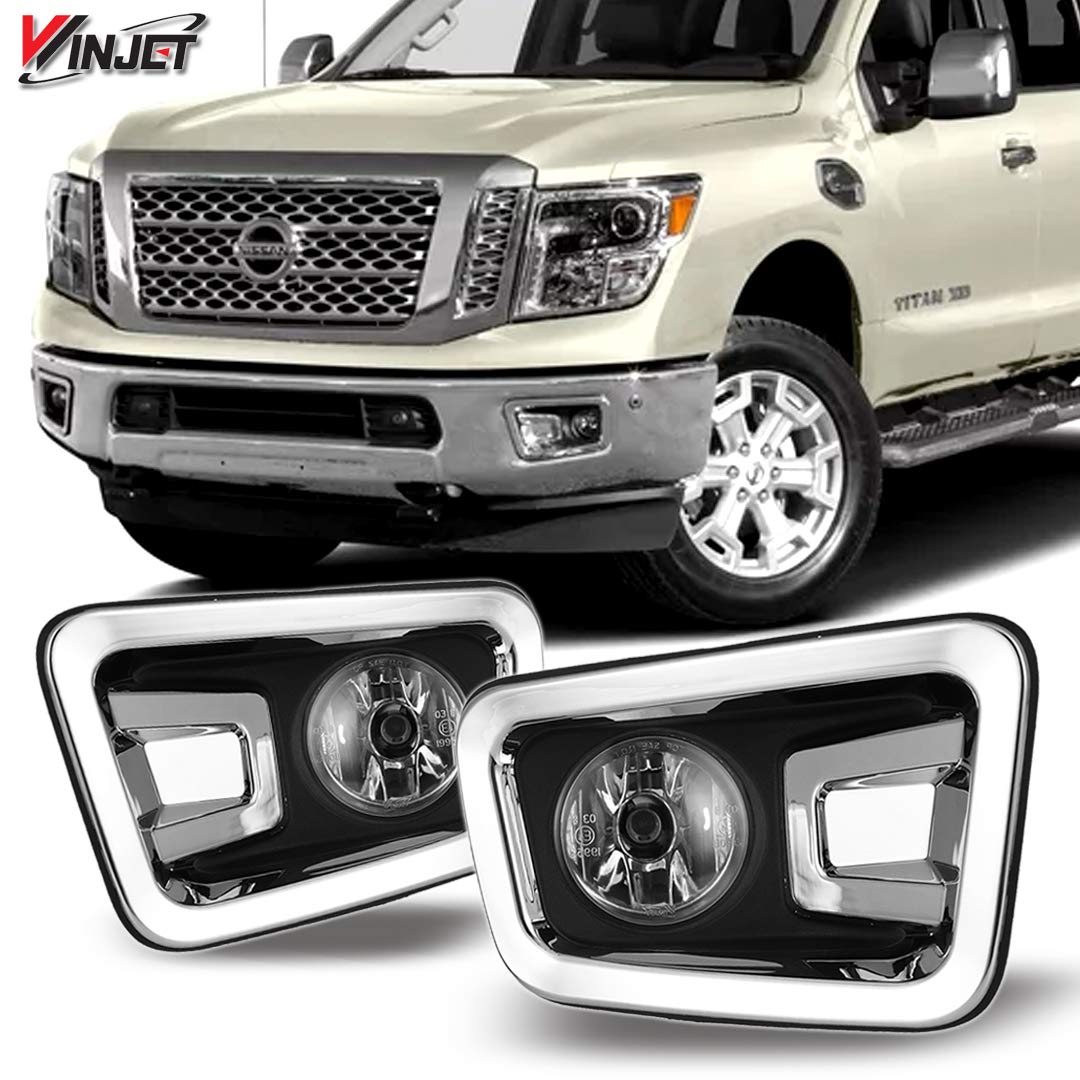 Amazon.com: Winjet WJ30-0474-09 OEM Series for [2016-2018 Nissan Titan]  Driving Fog Lights + Switch + Wiring Kit: Automotive