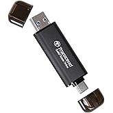 Transcend ESD310 256GB External SSD, Up to 1,050MB/s, Dual USB Flash Drive for iPhone/iPad/Mac/Windows, Android/Tablet/PC, USB 3.2 Gen 2 Thumb Drive Photo Stick, 2-in-1 Type C &Type A Memory Stick