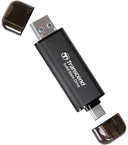 Clé USB Externe SSD Netac US8 256 Go - Vitesse 550 Mo/s, Double Interface USB-C + USB-A 3.2