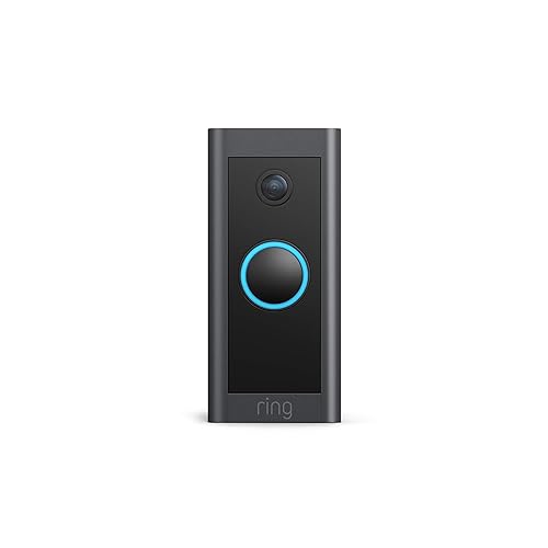 Ring Video Wired Doorbell (newest model), Home or business security, Two-Way Talk, advanced motion detection, HD camera and real-time alerts to monitor your front door (wiring required)