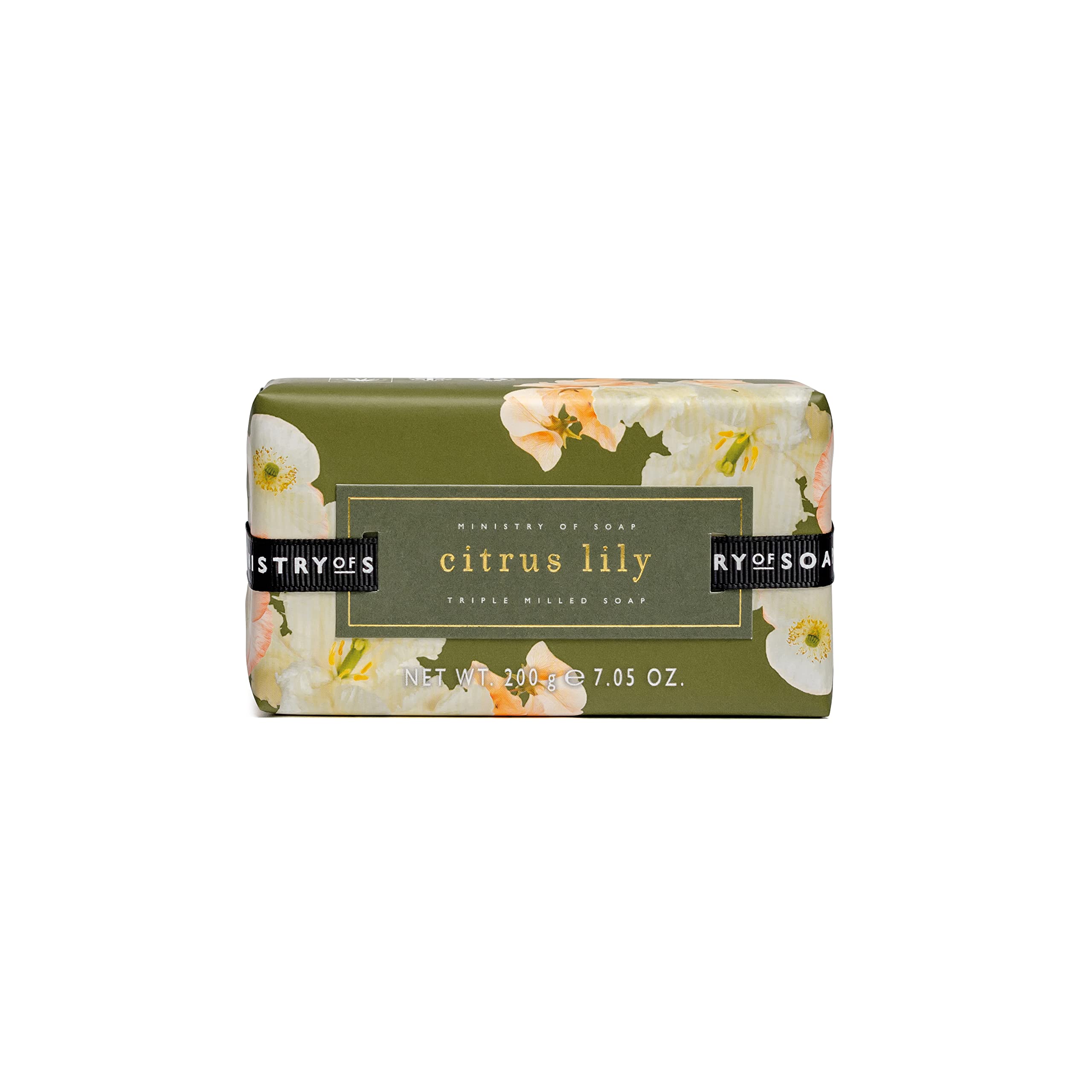 Ministry of Soap Blush Hues Wrapped Soap, Naturally Coloured, Citrus Lily 200g