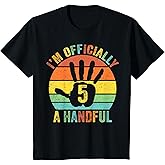 Amazon.com: I'm Officially A Handful 5th Birthday Party Five Turning 5 ...
