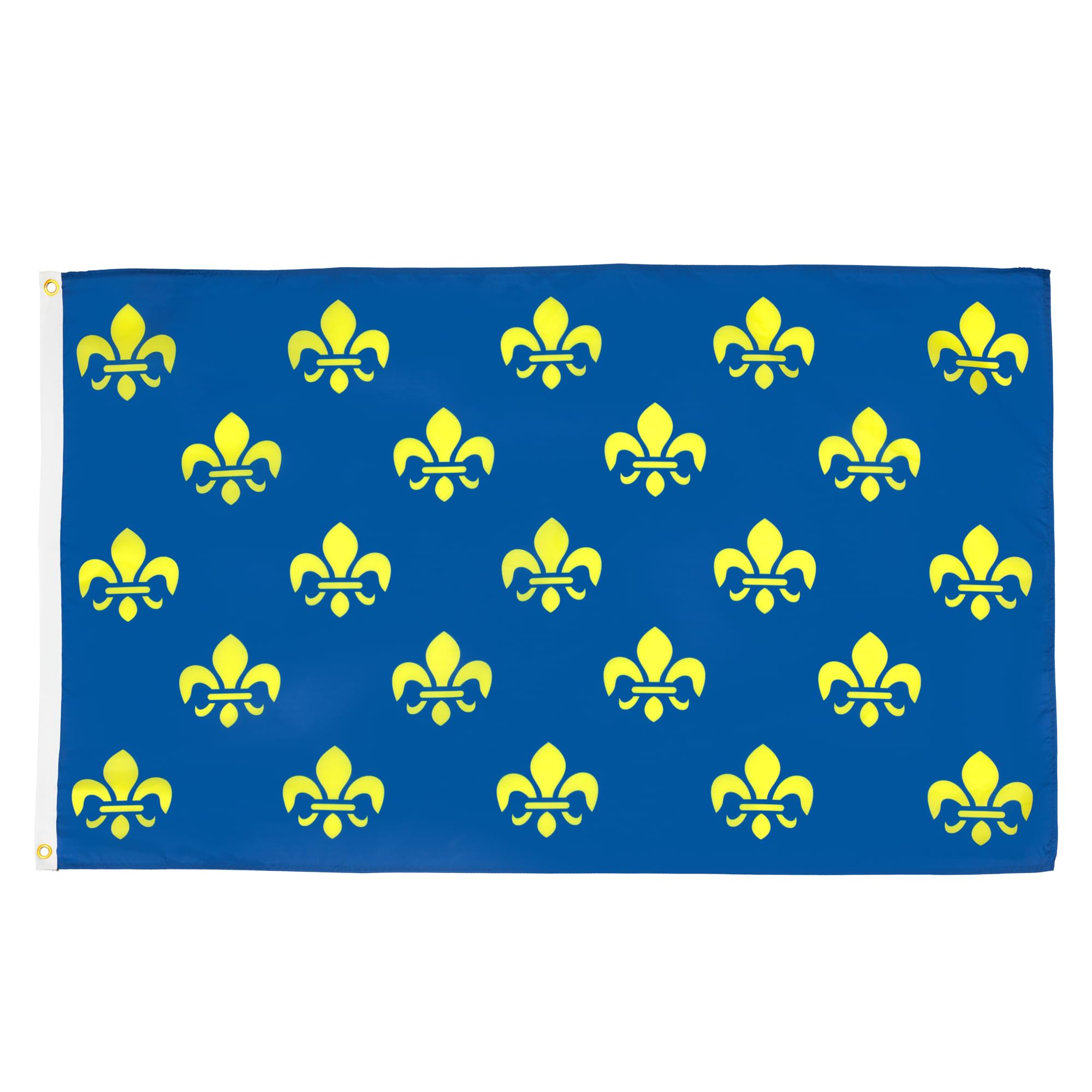 AZ FLAG - France Blue And Gold Fleur-De-Lis Flag - 2x3 Ft - 100D Polyester French Royal Banner with Two Metal Grommets - Fade Resistant - Vivid Colors - 2' x 3' Feet - 90x60 Cm