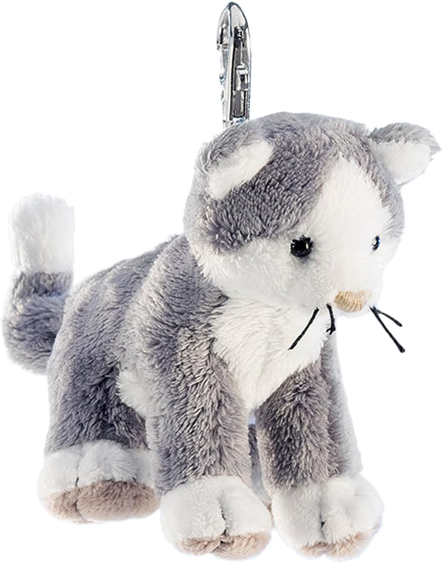 Schaffer Knuddel mich!Schaffer Cleo Cat Key Chain, 12 cm, Grey
