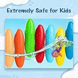 YPLUS 24 Colours Peanut Crayons with 3 Painting Books for Kids view 4