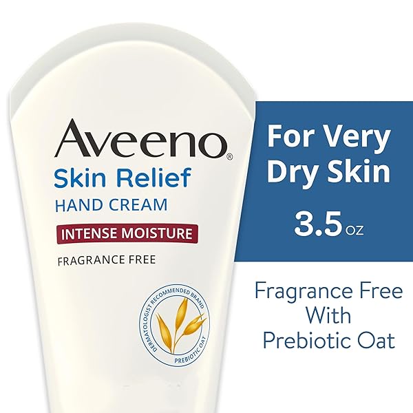 AVEENO ACTIVE NATURALS SKIN RELIEF HAND CREAM – 3.5 OZ, PACK OF 4