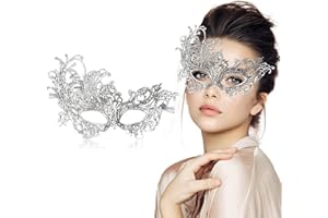 FunMular Masquerade Mask for Women Lace Masks Venetian Masquerade Party Costume Party Halloween Carnival Fit for Adults, Soft