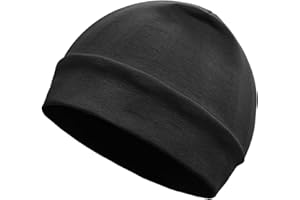 CIXLOGIC Unisex Cotton Beanie Hat Thin Running Skull Cap Breathable Comfy Winter Summer Sports Hat Chemo Cap Lightweight Helm