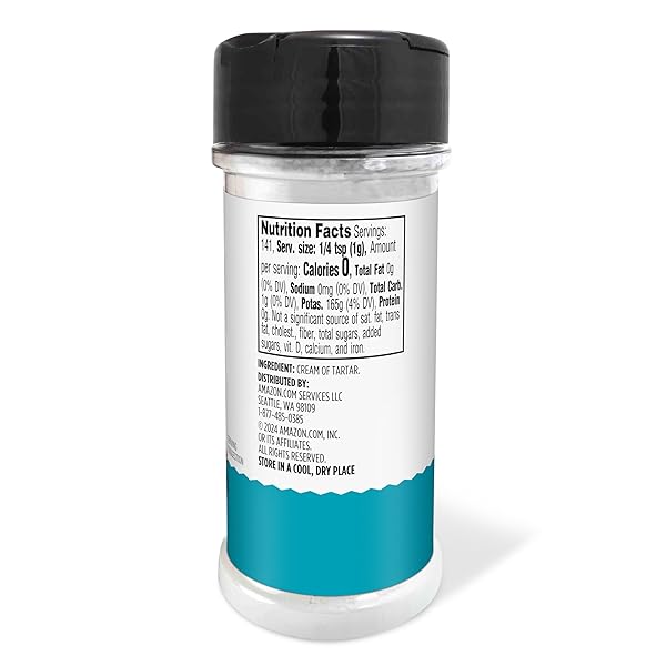 AMAZON GROCERY, CREAM OF TARTAR, 5 OZ
