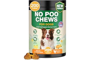 NEXZL 200 Chew No Poo Chews For Dogs-Coprophagia Stool Eating Deterrent-Stop Eating Poop For Canine- Dogs Poop Eat Deterrent Supplement With Probiotics&Digestive Enzymes Breath Aid Support-Chicken Flavor