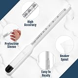 Thermometer World Alcohol Spirit Meter 0-100% with 100ml Jar view 4