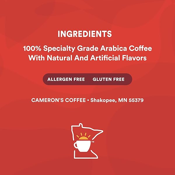 CAMERON’S COFFEE ROASTED GROUND COFFEE BAG, CHOCOLATE CARAMEL BROWNIE, 32 OUNCE