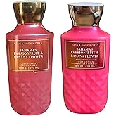 Bath and Body Works Gift Set of 10 oz Shower Gel and 8 oz Lotion (Bahamas Passionfruit & Banana Flower)