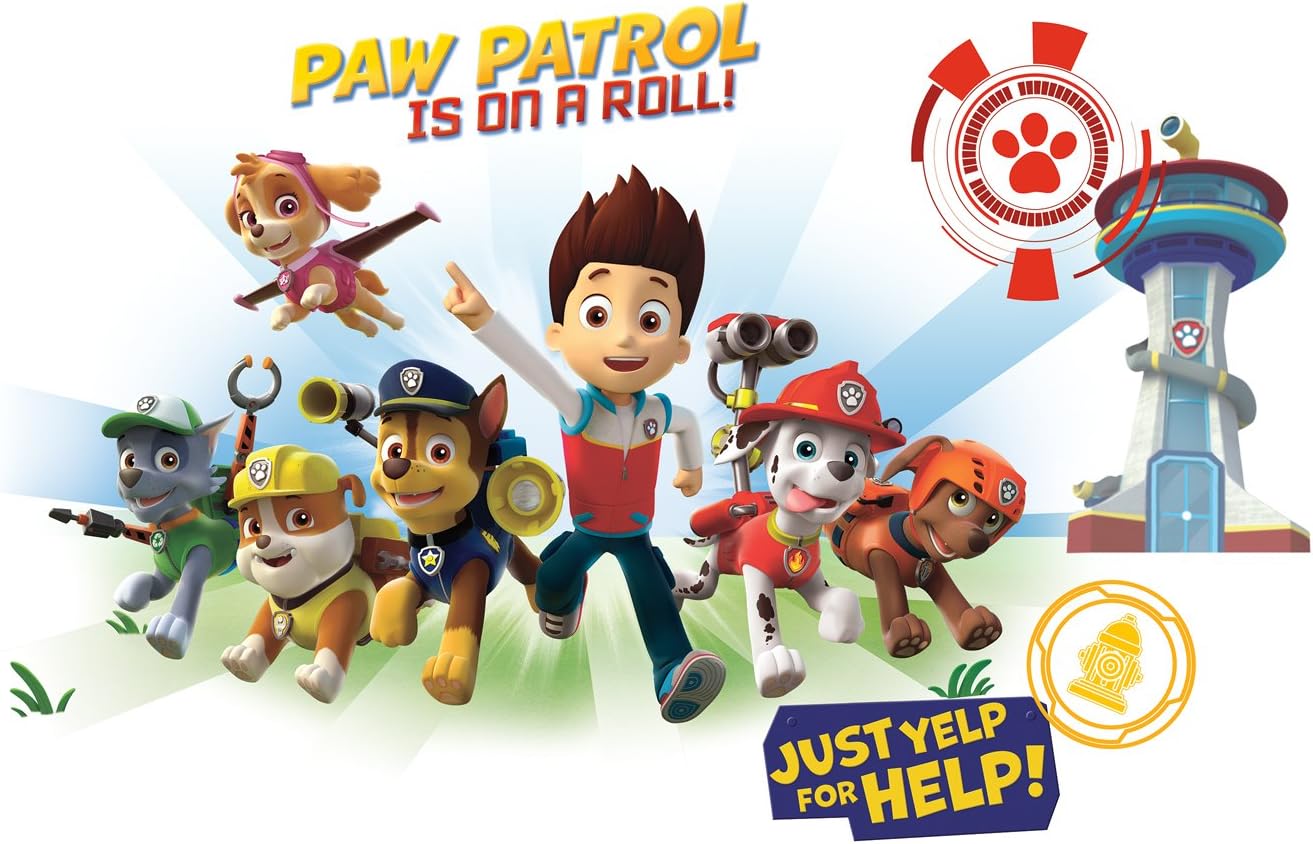 RoomMates RMK2641GM Paw Patrol Wall Graphix Peel and Stick Giant Wall Decals,Multicolor, 50 cm L X 70.6 cm W - Image 3