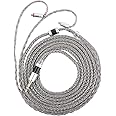 Linsoul Tripowin Zonie IEM Cable, 2m Earbud Cable in Grey, 16 Core Silver Plated, for 7HZ, Timeless, AE, TINHIFI T2, T3, T4 (MMCX)
