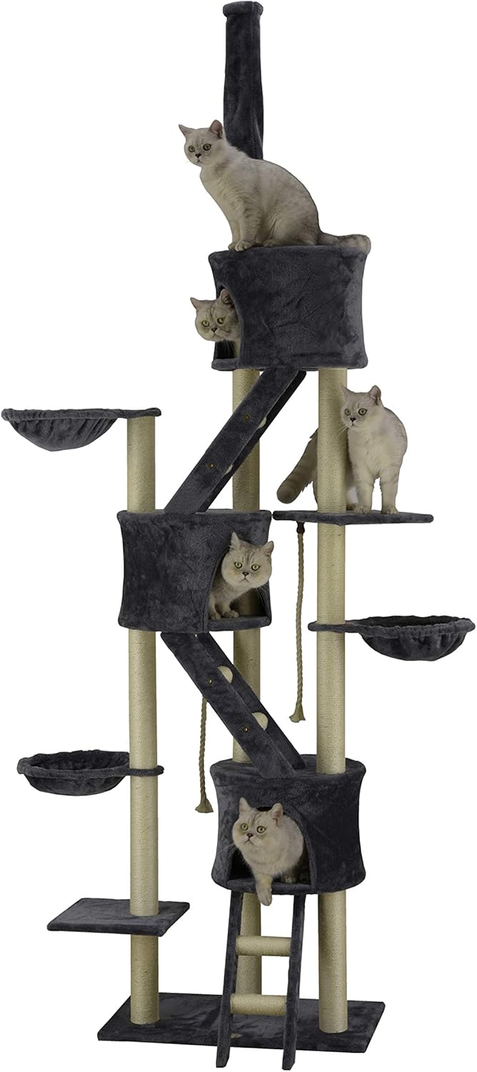 Go Pet Club Huge Cat Tree Beige Color: Pet Supplies