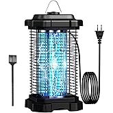 Minimoon Bug Zapper Outdoor 4000V Electric Mosquito Zapper 20w Fly Zapper for Backyard Patio Balcony Garage