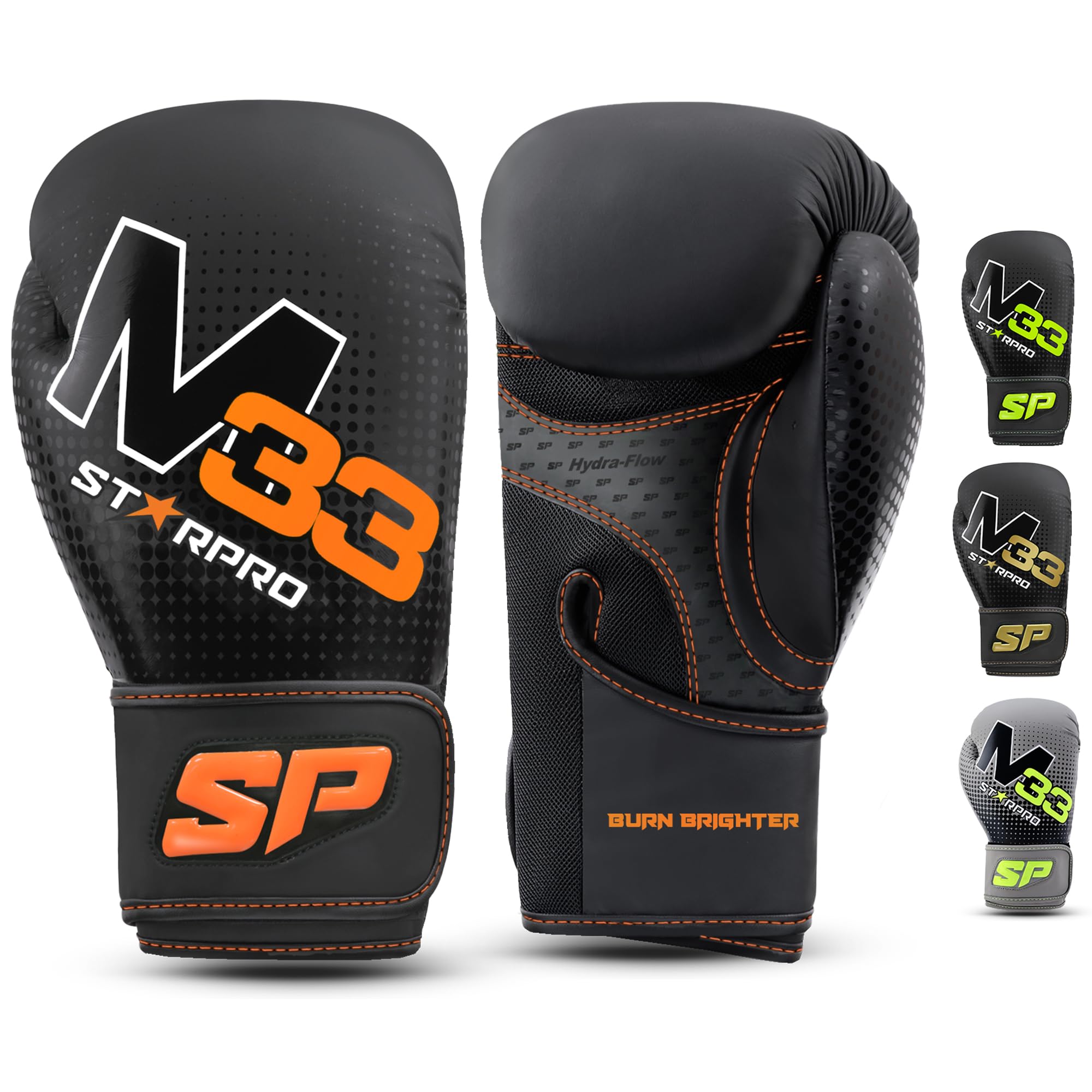 Starpro Boxing Gloves Training & Sparring Gloves for Men & Women, Ideal for Boxing, Kickboxing & Muay Thai Sizes 8oz, 10oz, 12oz, 14oz,16oz