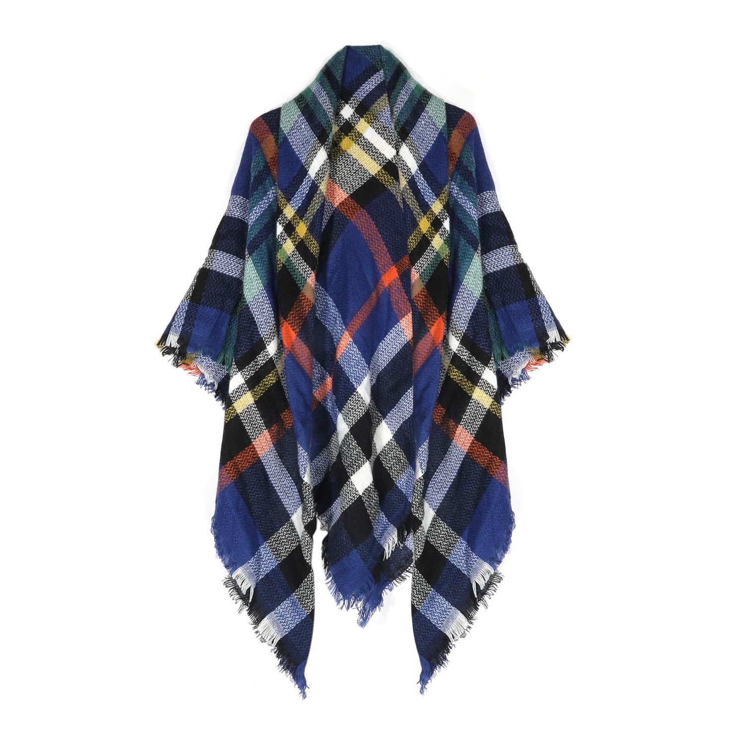 Women's Vintage Plaid Cozy Tartan Scarf Checked Shawl Wrap Neck Stole Pashimina (blue) Women's Vintage Plaid Cozy Tartan Scarf Checked Shawl Wrap Neck Stole Pashimina (blue)