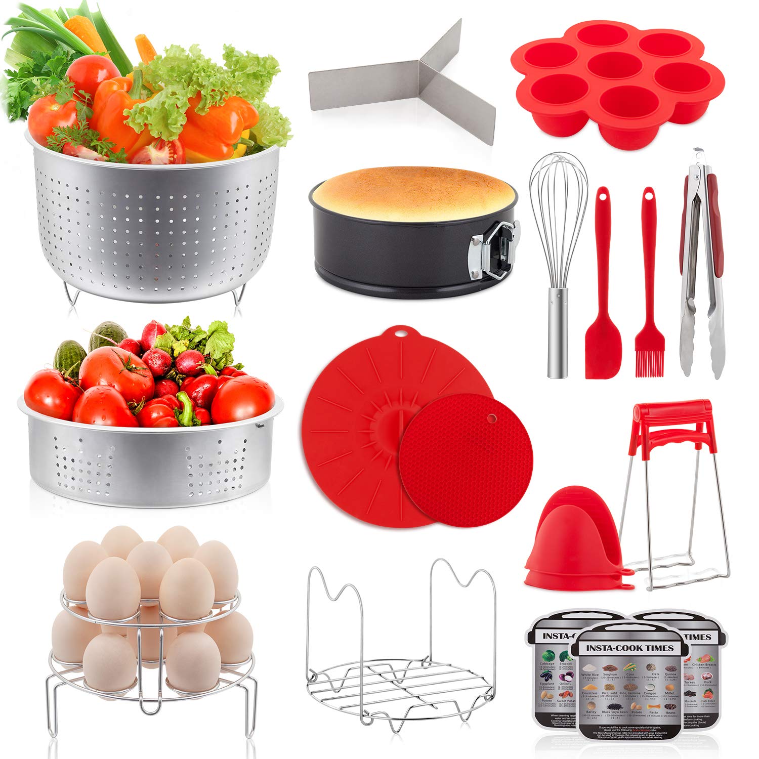 Yihong 20 Pieces Pressure Cooker Accessories Set Compatible With