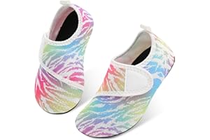 L-RUN Toddler Water Shoes Barefoot Aqua Socks Kids Swim Shoes for Beach Pool Surfing Yoga