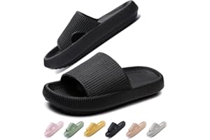 IDEINER Cloud Slides for Women Men Flip Flops Cozisliders Pillow Slippers Thick Sole Sandals Adults Unisex Size CA 5.5-14.5 W