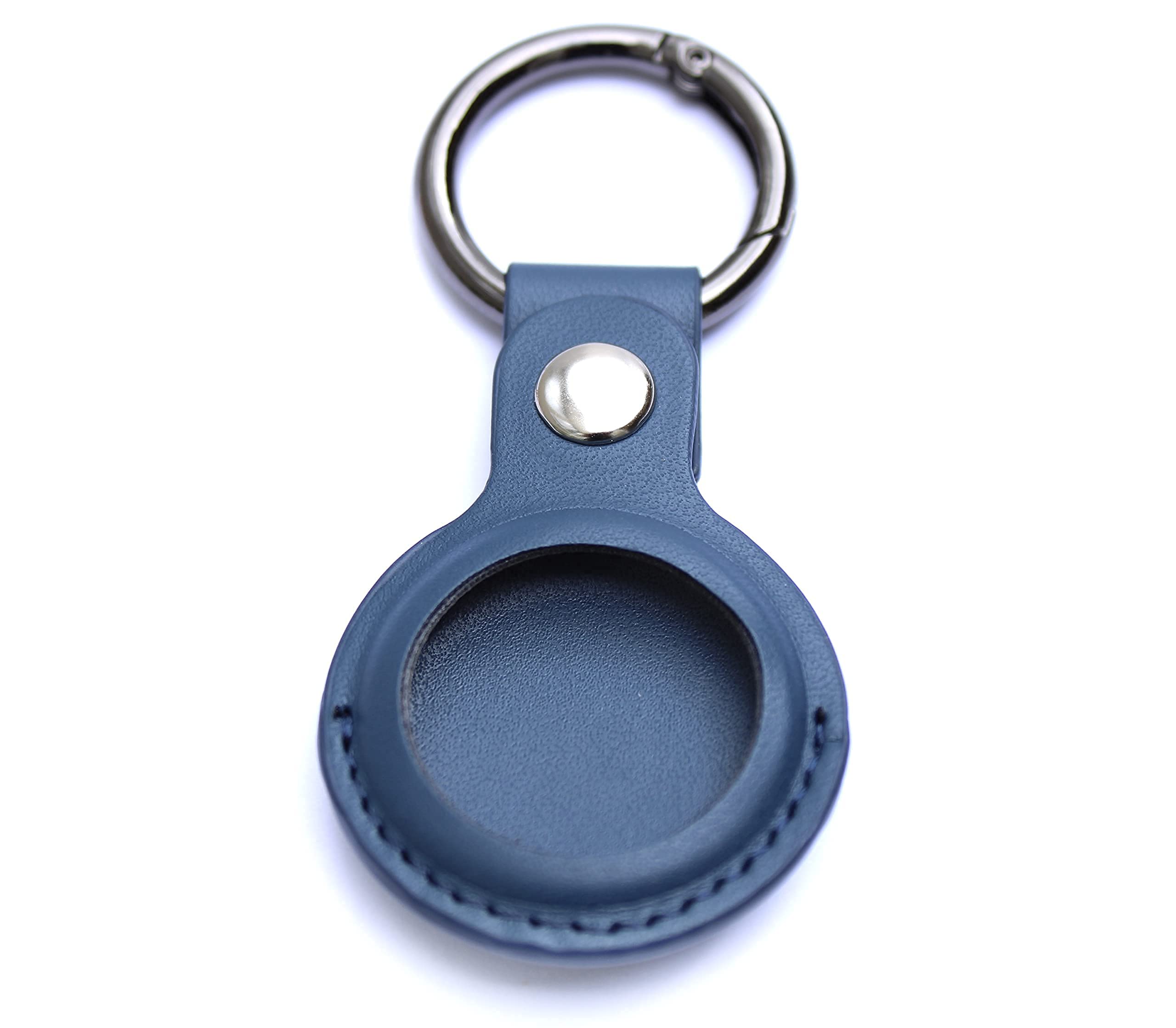 AirTag Keyring Case PU Leather with Hook for Apple Air Tag GPS Tracker Bluetooth. Safety; Keys, Bags, Luggage, Bikes, Dog Cat Collar