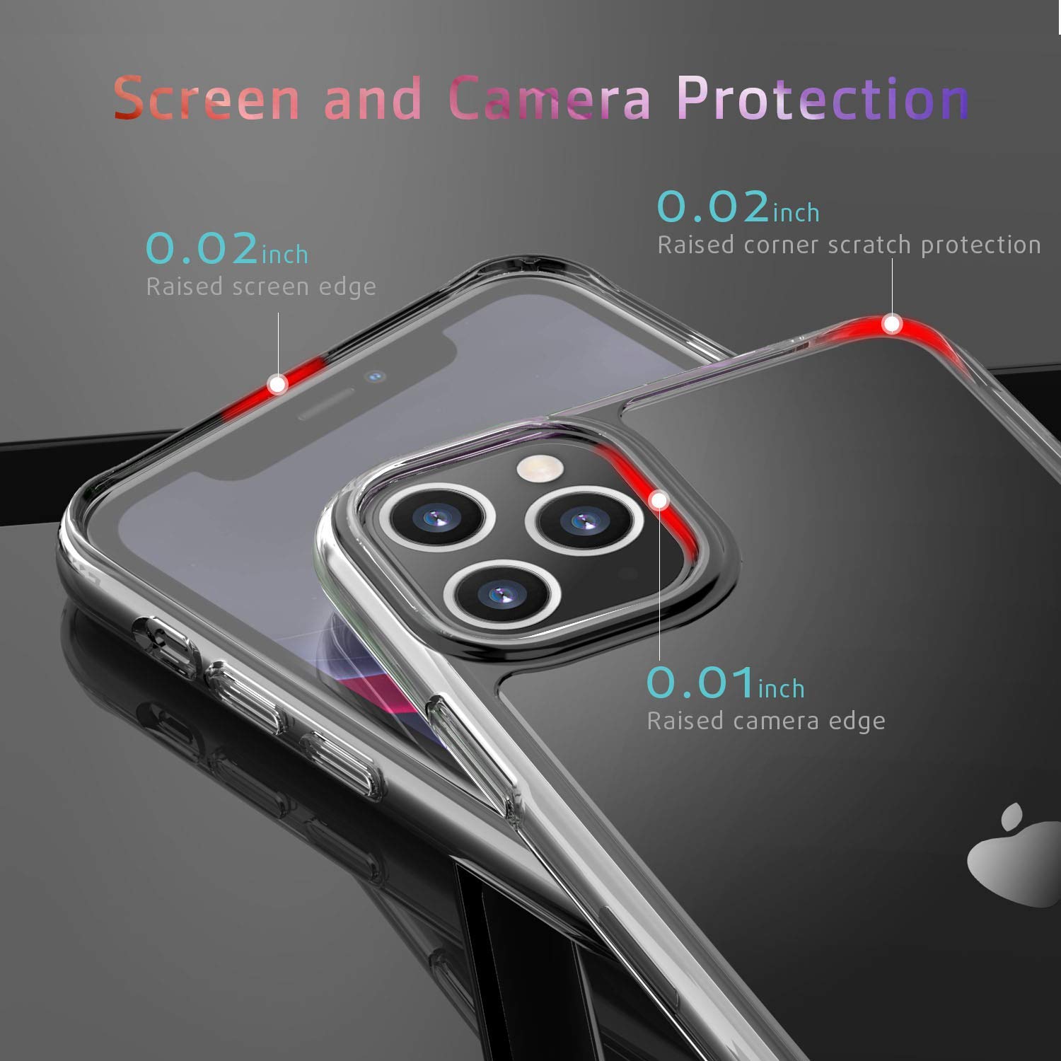 iPhone 11 Pro Max Case, Supwall 9H Tempered Glass Shock Absorption Anti-Scratch Mimics The Glass Back of iPhone Support Wireless Charging Cover for iPhone 11 Pro Max 6.5 inch Crystal Clear