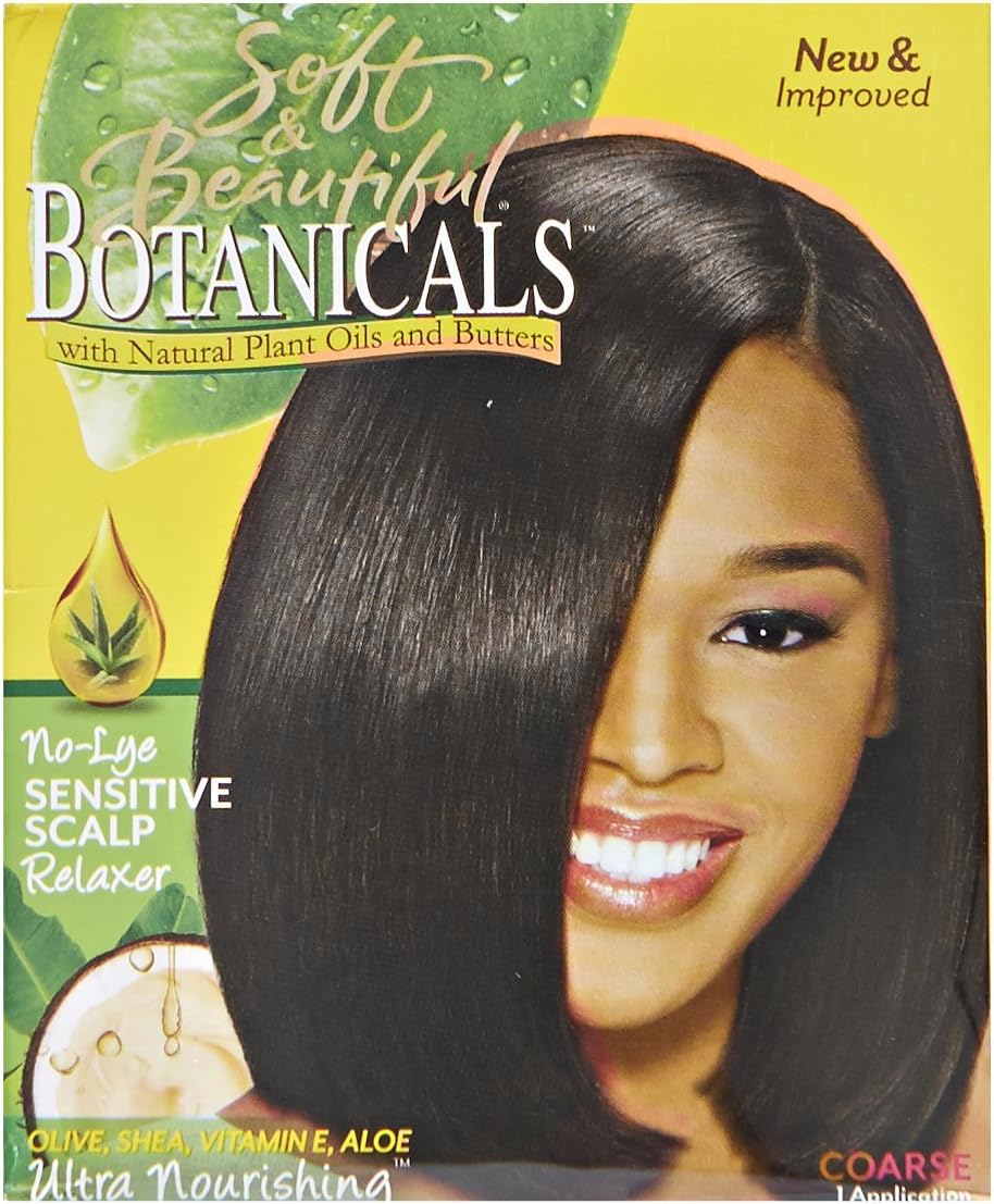 Soft & Beautiful Botanicals No Lye Sensitive Scalp Relaxer Coarse 1 Application