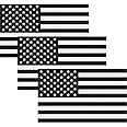 Reflective Subdued American Flag Sticker 3" X 5" Tactical Military Flag USA Decal Great for SUV, Hard Hat, Car Vinyl Window Bumper Decal Sticker (3-Pack)
