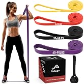 Resistance Bands for Working Out, Pull Up Assistance Bands Set, Exercise Workout Bands for Full-Body Training, Fitness, Physical Therapy, Home Gym for Women &amp; Men (5-85lbs)